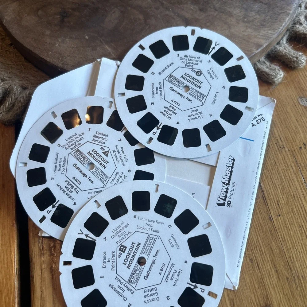 View-Master Vintage 3-Reel Set - Lookout Mountain Tennessee in Package